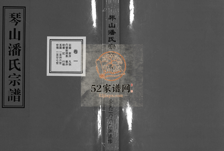 2003年重修琴山潘氏宗谱[2卷]浙江东阳潘姓电子版族谱下载