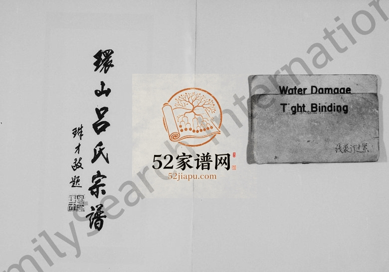 2000年重修环山吕氏宗谱[6卷]浙江义乌吕姓电子版族谱下载