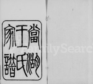 1917年修当湖王氏家谱 浙江平湖王姓电子版族谱下载