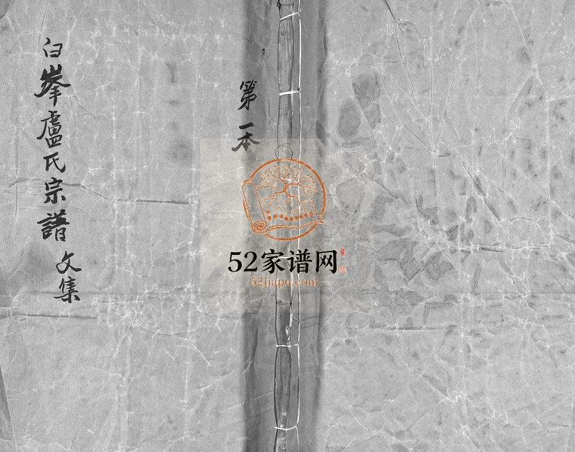 1926年修白峯卢氏宗谱[6卷]浙江东阳卢姓电子版族谱下载
