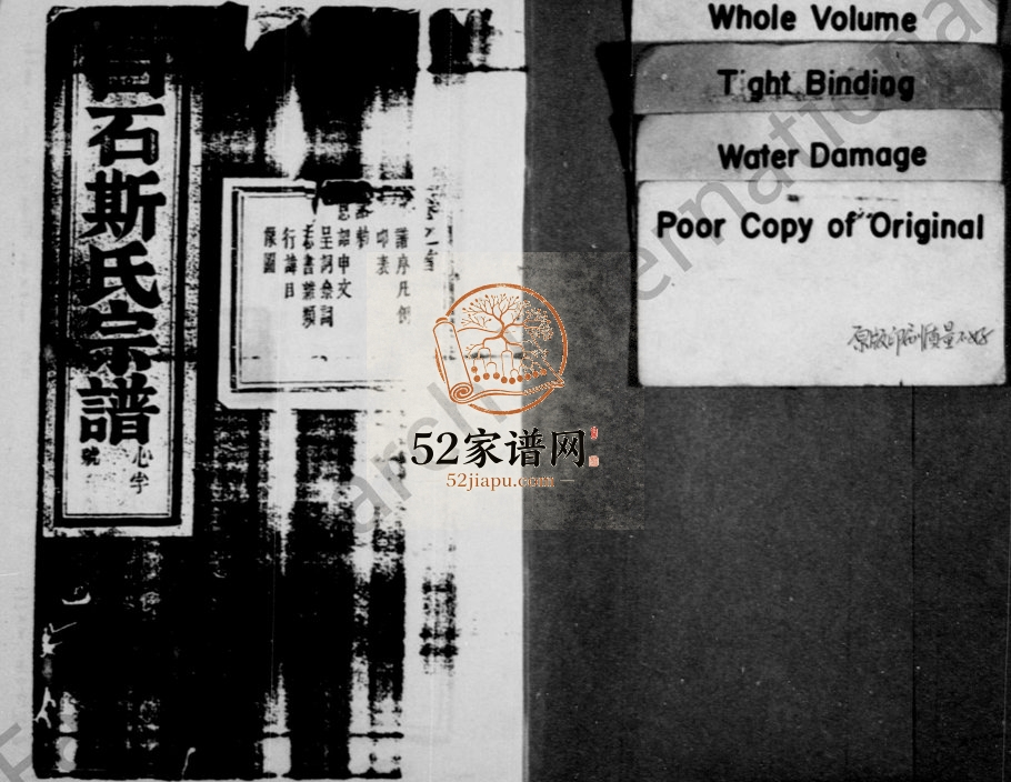 1937年重修白石斯氏宗谱[19卷首1卷]浙江东阳斯姓电子版族谱下载