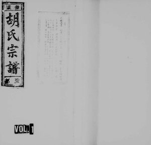 1994年修盘溪胡氏宗谱[22卷]浙江缙云胡姓电子版族谱下载