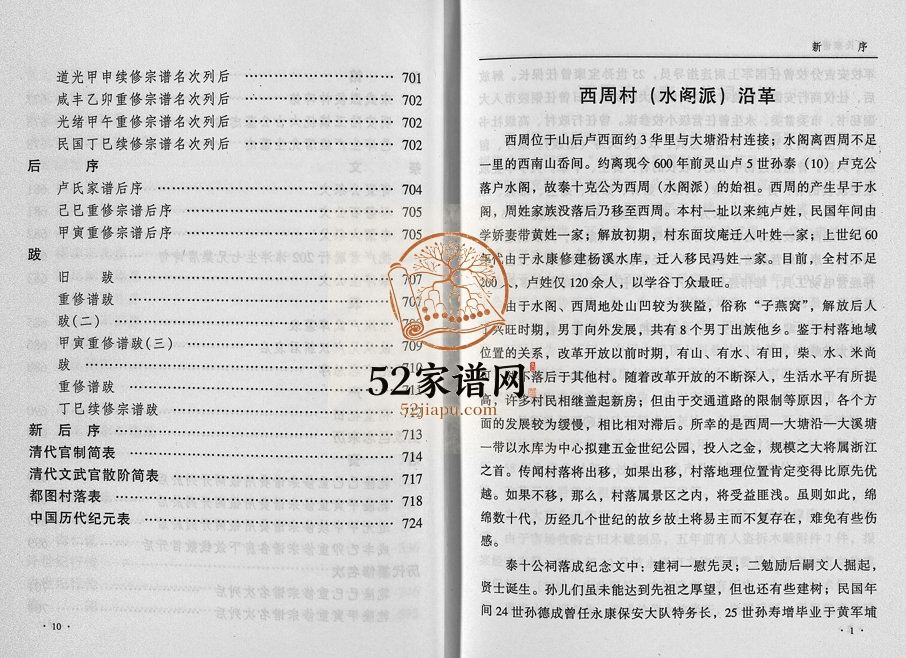 2003年修卢氏宗谱 浙江永康卢姓电子版族谱下载