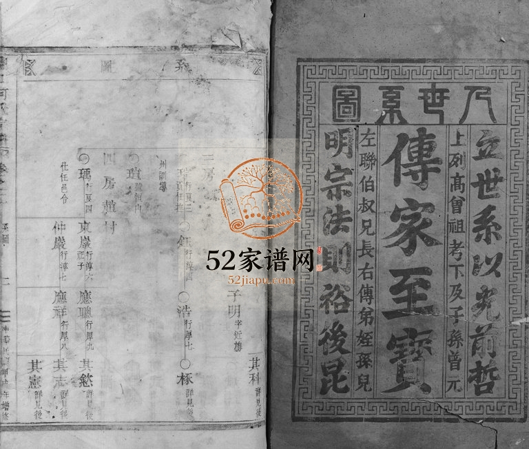 1934年增修卢江何氏宗谱 浙江丽水何姓电子版族谱下载