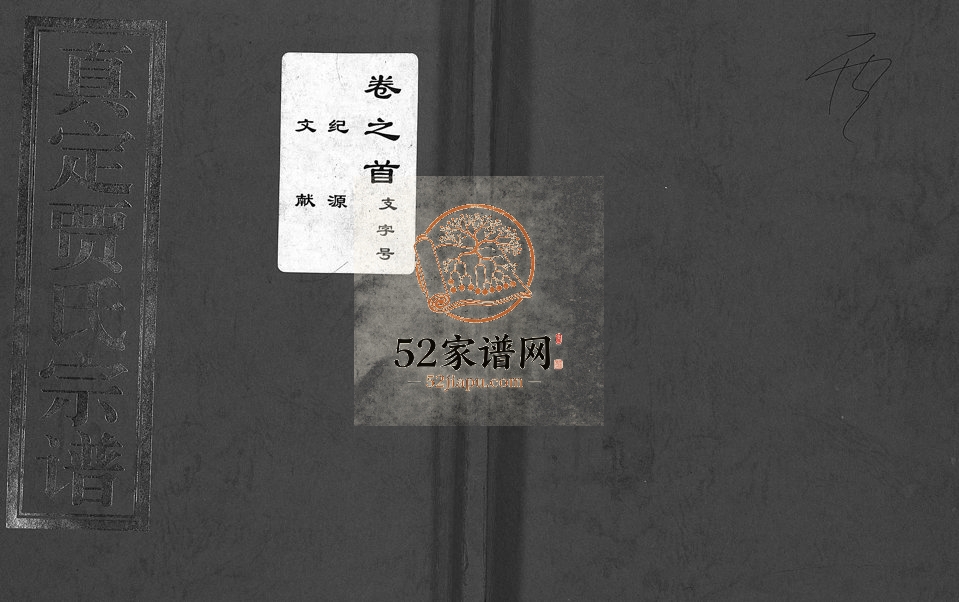 1999年重修真定贾氏宗谱[23卷首1卷]浙江金华 永康 东阳贾姓电子版族谱下载