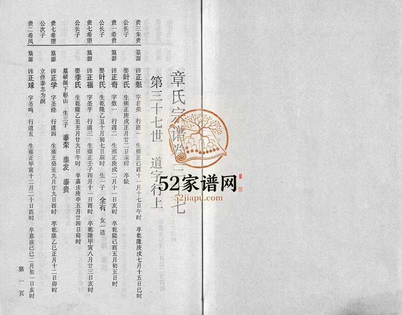 1991年修章氏家乘[残卷]浙江永康章姓电子版族谱下载