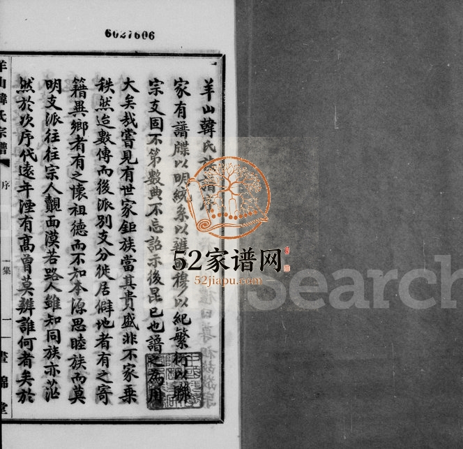 1931年修羊山韩氏宗谱 浙江柯桥书锦堂韩姓电子版族谱下载