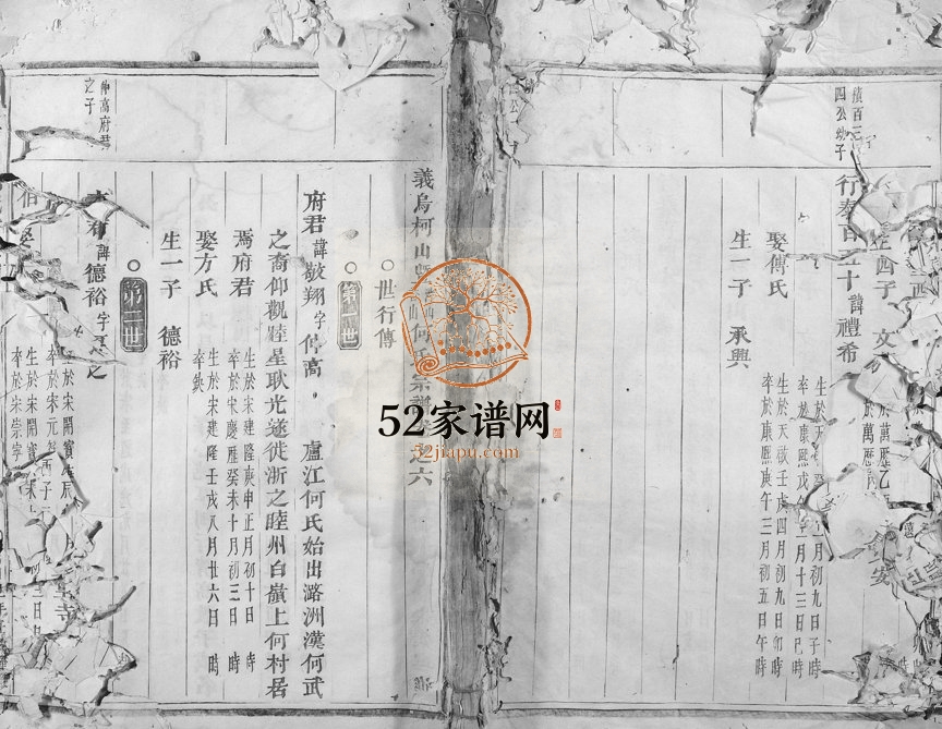 1922年修义乌柯山何氏宗谱 浙江何姓电子版族谱下载