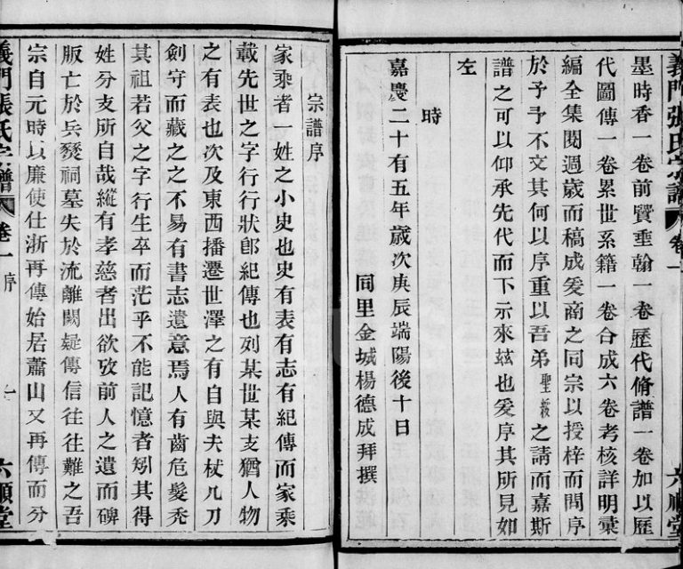 1876年修义门张氏宗谱[6卷]浙江萧山六顺堂张姓电子版族谱下载