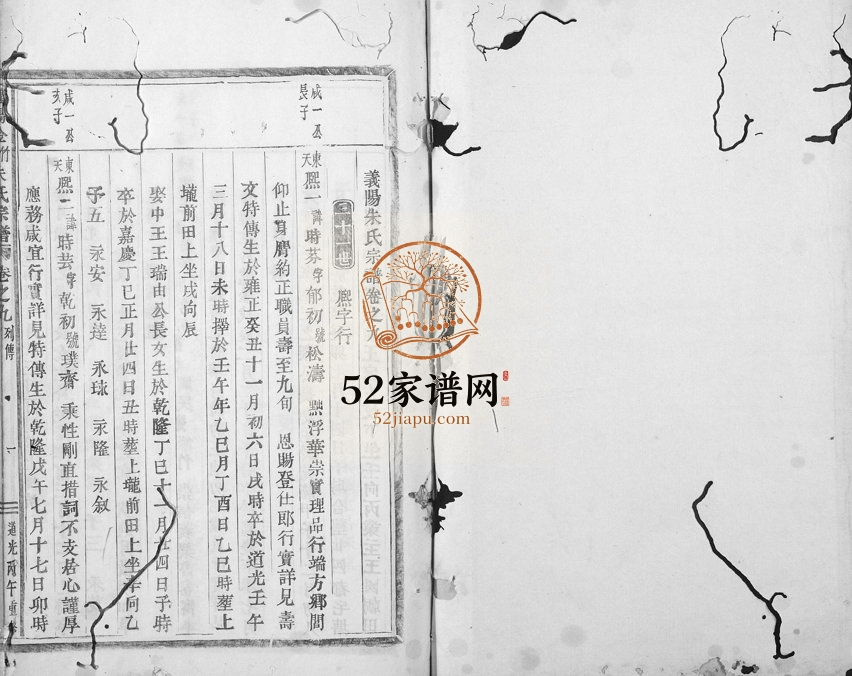 1846年修义阳金竹塘朱氏宗谱 浙江义乌 缙云朱姓电子版族谱下载