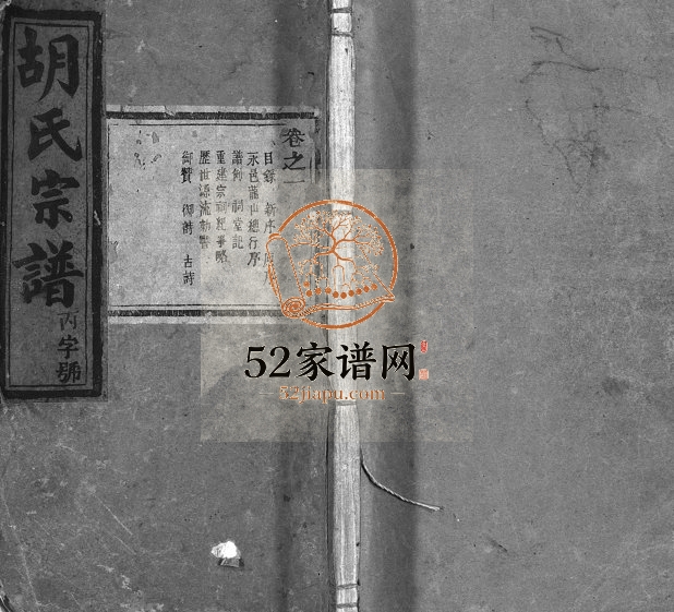 1938年重修五云松岩胡氏宗谱[5卷末1卷]浙江缙云胡姓电子版族谱下载