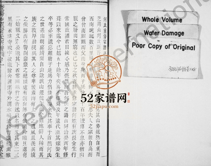 1929年修暨阳芝坞何氏宗谱[残卷]浙江诸暨正源堂何姓电子版族谱下载
