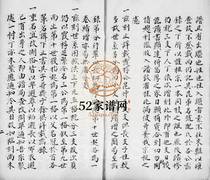 道光年间荻溪章氏支谱 浙江吴兴章姓电子版族谱下载