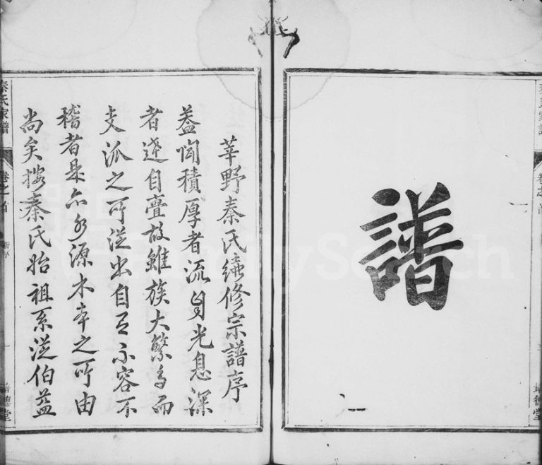1887年重修莘野秦氏宗谱[6卷及卷首]安徽歙县 浙江开化培德堂秦姓电子版族谱下载