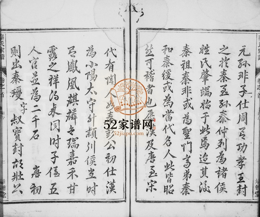 1887年重修莘野秦氏宗谱[6卷及卷首]安徽歙县 浙江开化培德堂秦姓电子版族谱下载