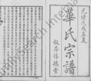 1898年修华氏宗谱[19卷首3卷末1卷]浙江鄞州区 定海惇德堂华姓电子版族谱下载