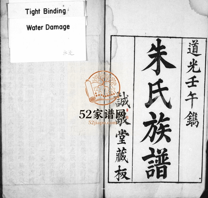 1822年二修菱塘朱氏族谱 浙江吴兴诚敬堂朱姓电子版家谱下载