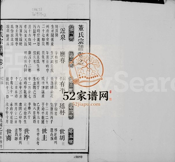 1925年修董氏宗谱[4卷]浙江遂昌董姓电子版族谱下载