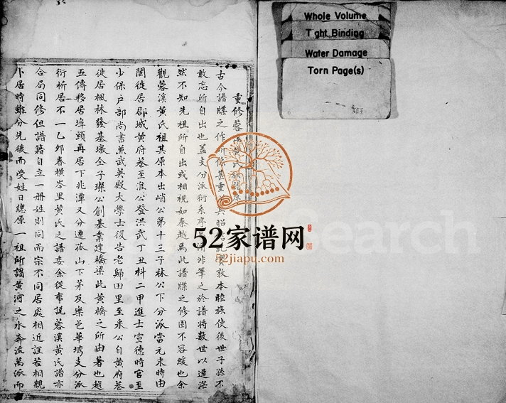 1915年修蓉溪黄氏宗谱 浙江永嘉黄姓电子版族谱下载