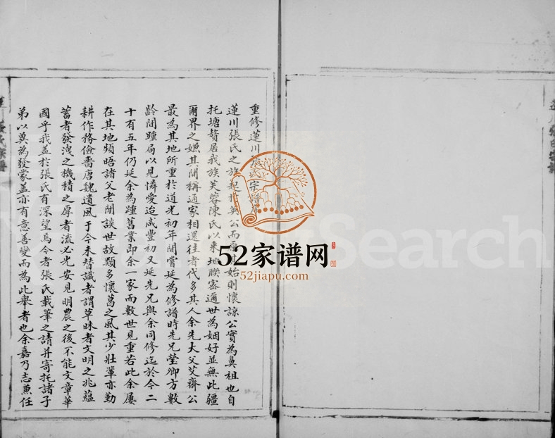 1902年修莲川张氏宗谱 浙江永嘉张姓电子版族谱下载