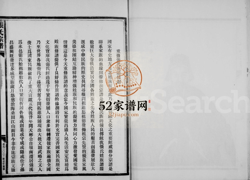 2002年修莲川张氏宗谱 浙江永嘉张姓电子版族谱下载