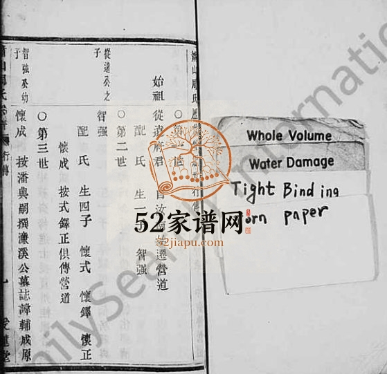 萧山周氏宗谱[残卷]浙江 嵊州爱莲堂周姓电子版族谱下载