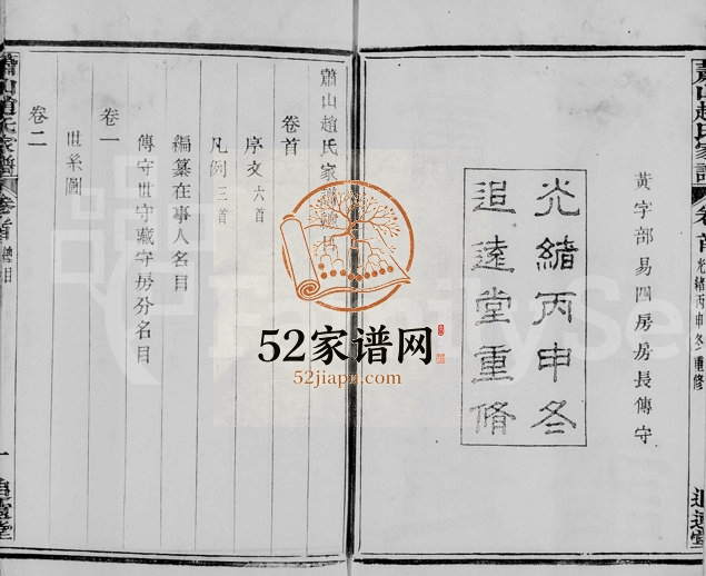 1896年修萧山赵氏家谱[10卷首1卷]浙江追远堂赵姓电子版族谱下载