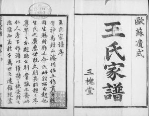 1917年修萧山车里王氏宗谱[8卷]浙江三槐堂王姓电子版族谱下载