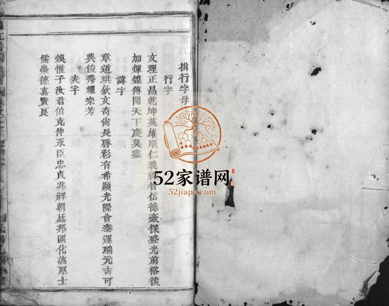 1945年重修兰江岳氏宗谱[残卷]浙江兰溪忠孝堂岳姓电子版族谱下载