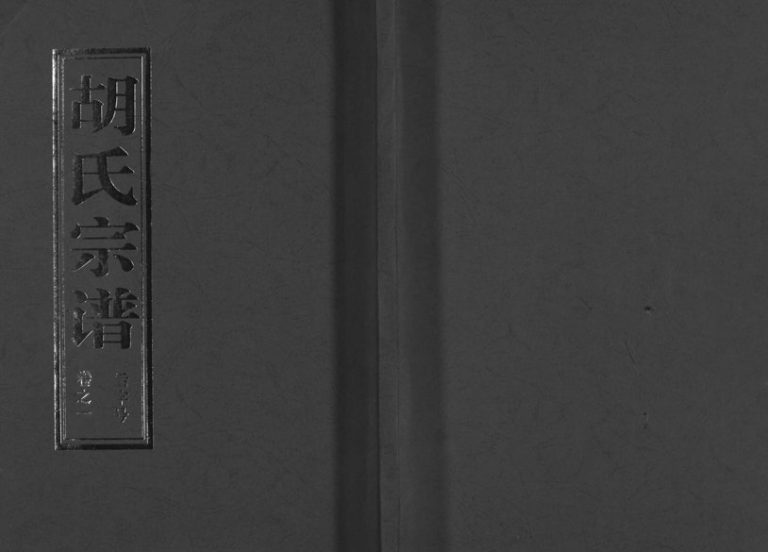 2006年重修兰江胡氏宗谱[5卷]浙江兰溪胡姓电子版族谱下载