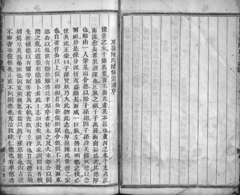 1943年修兰溪厚岭陈氏宗谱[卷数不详]浙江陈姓电子版族谱下载