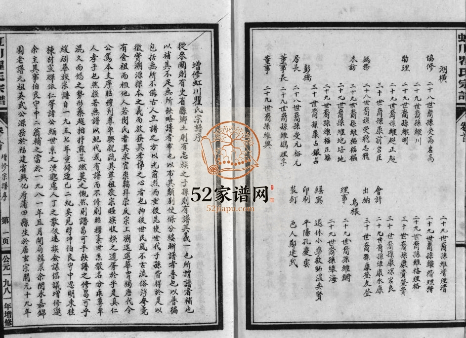 1981年重修虹川瞿氏宗谱[4卷]浙江永嘉瞿姓电子版族谱下载