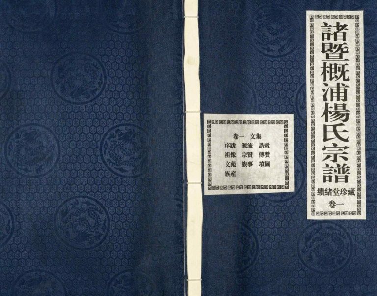 2014年修诸暨概浦杨氏宗谱 浙江缵绪堂杨姓pdf电子版族谱下载