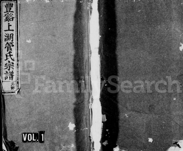 1939年重修丰溪上湖管氏宗谱[9卷]浙江江山管姓电子版族谱下载