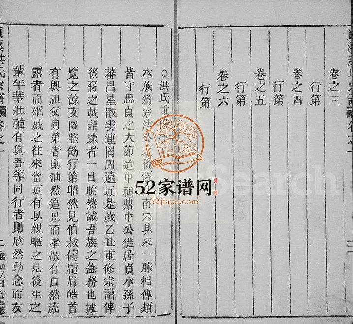 1925年重修贞溪洪氏宗谱[6卷]浙江缙云洪姓电子版族谱下载