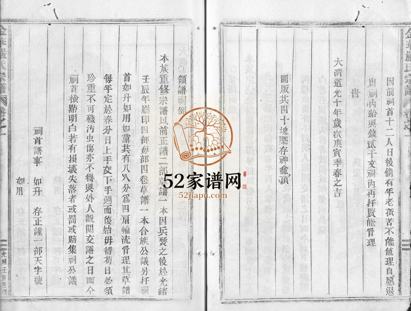 1892年修金华严氏宗谱[4卷]浙江严姓电子版族谱下载