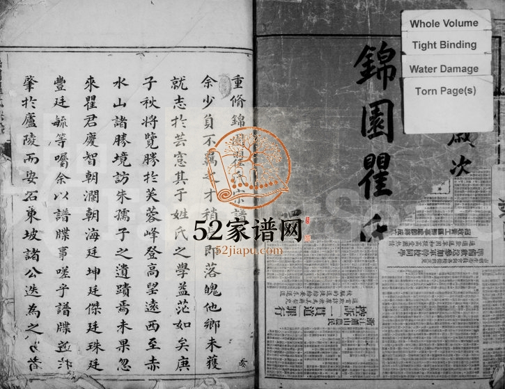 1840年修柟溪锦园瞿氏宗谱 浙江永嘉瞿姓电子版族谱下载