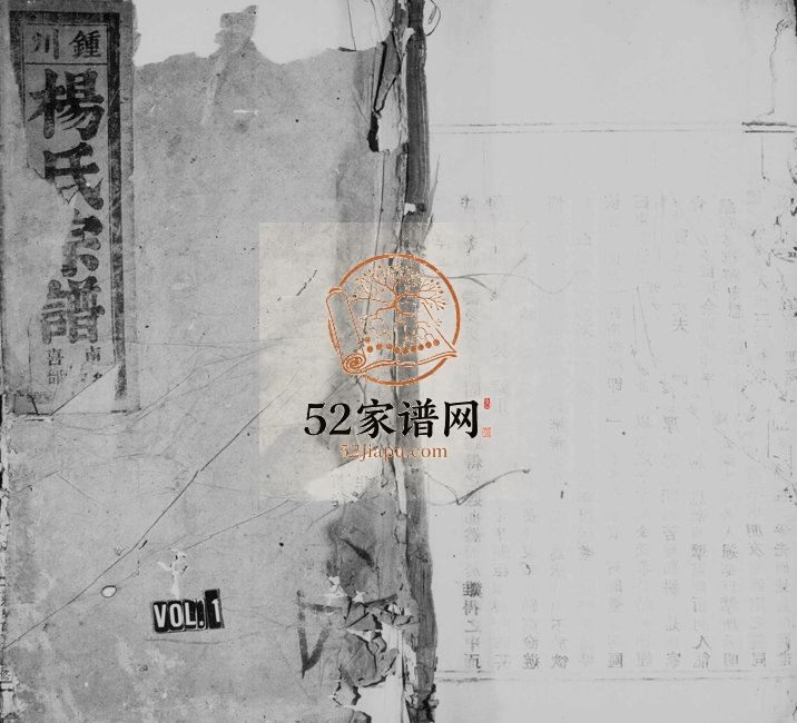 1875年重修钟川杨氏宗谱[残卷]浙江永嘉杨姓电子版族谱下载