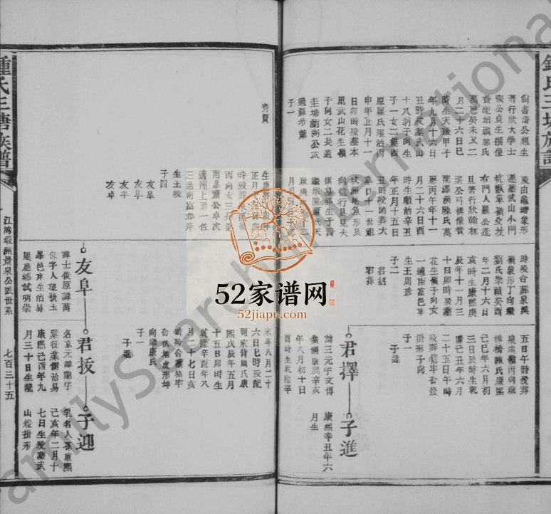 1913年修钟氏三塘族谱[残卷]广东南雄 浙江金华钟姓pdf电子版家谱下载