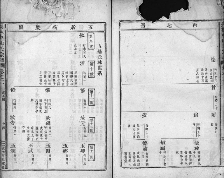 1844年重修长林中山金氏宗谱[残卷]浙江东阳金姓电子版族谱下载