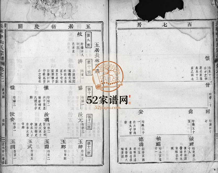 1844年重修长林中山金氏宗谱[残卷]浙江东阳金姓电子版族谱下载
