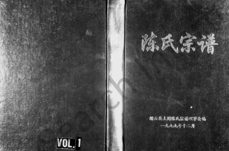 1999年陈氏续修谱牒[11卷]浙江缙云陈姓电子版族谱下载