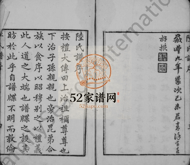 1859年修陆氏家乘 浙江吴兴陆姓电子版族谱下载